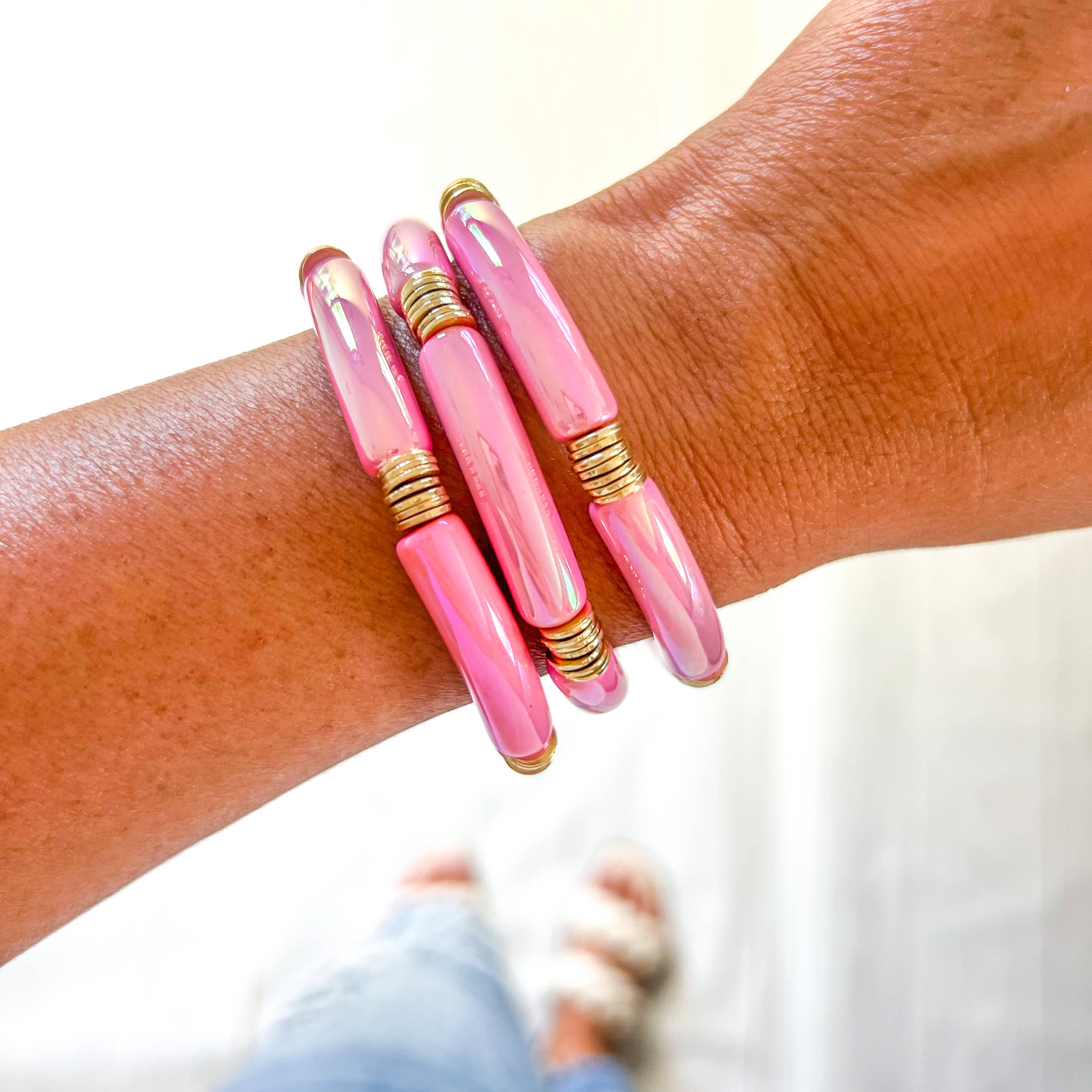 Savvy Bling - Wholesale Beaded Bracelet - Metallic Tube Bracelets17