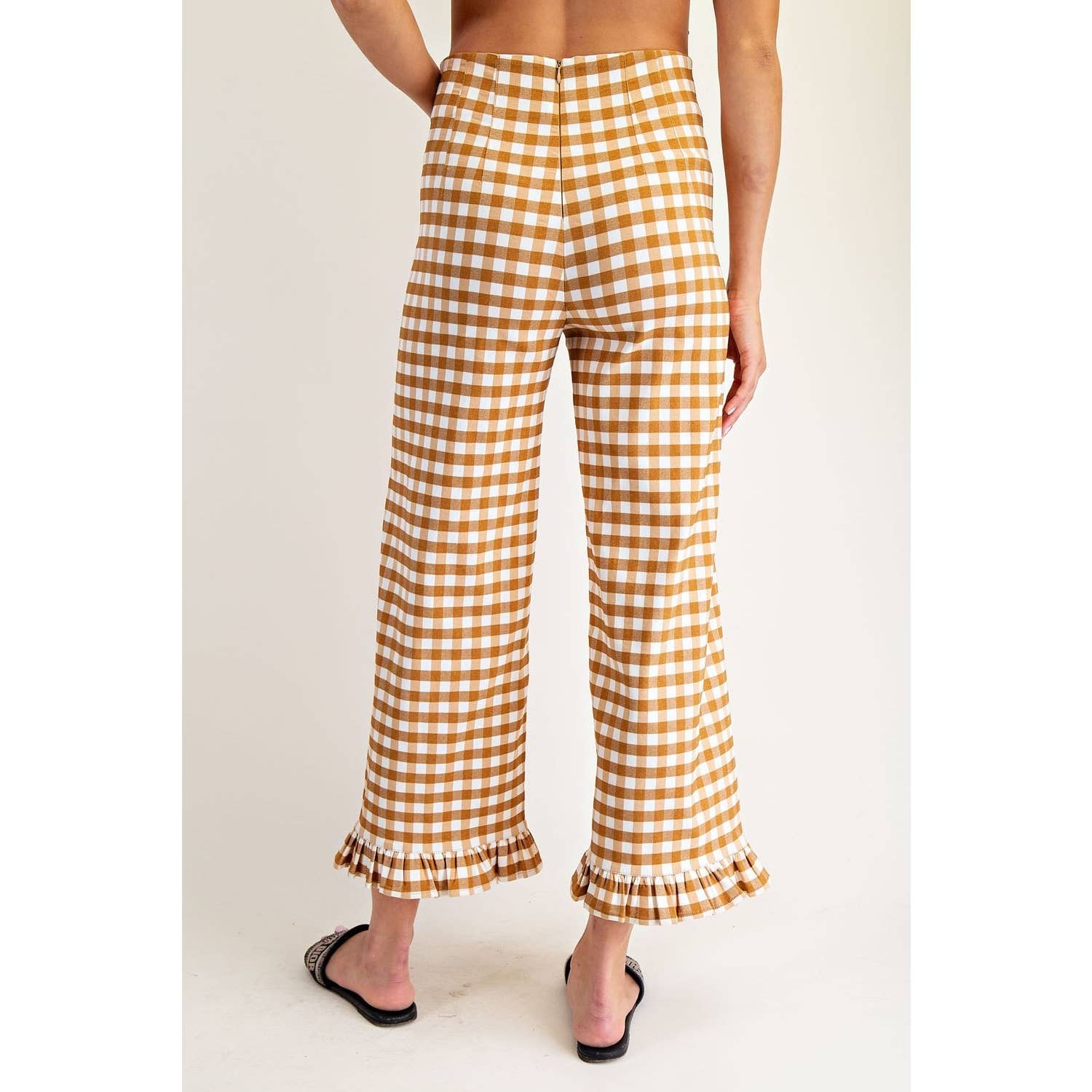 STYLE USA - Wholesale Pants - Women's - Gingham traight Leg Pants9
