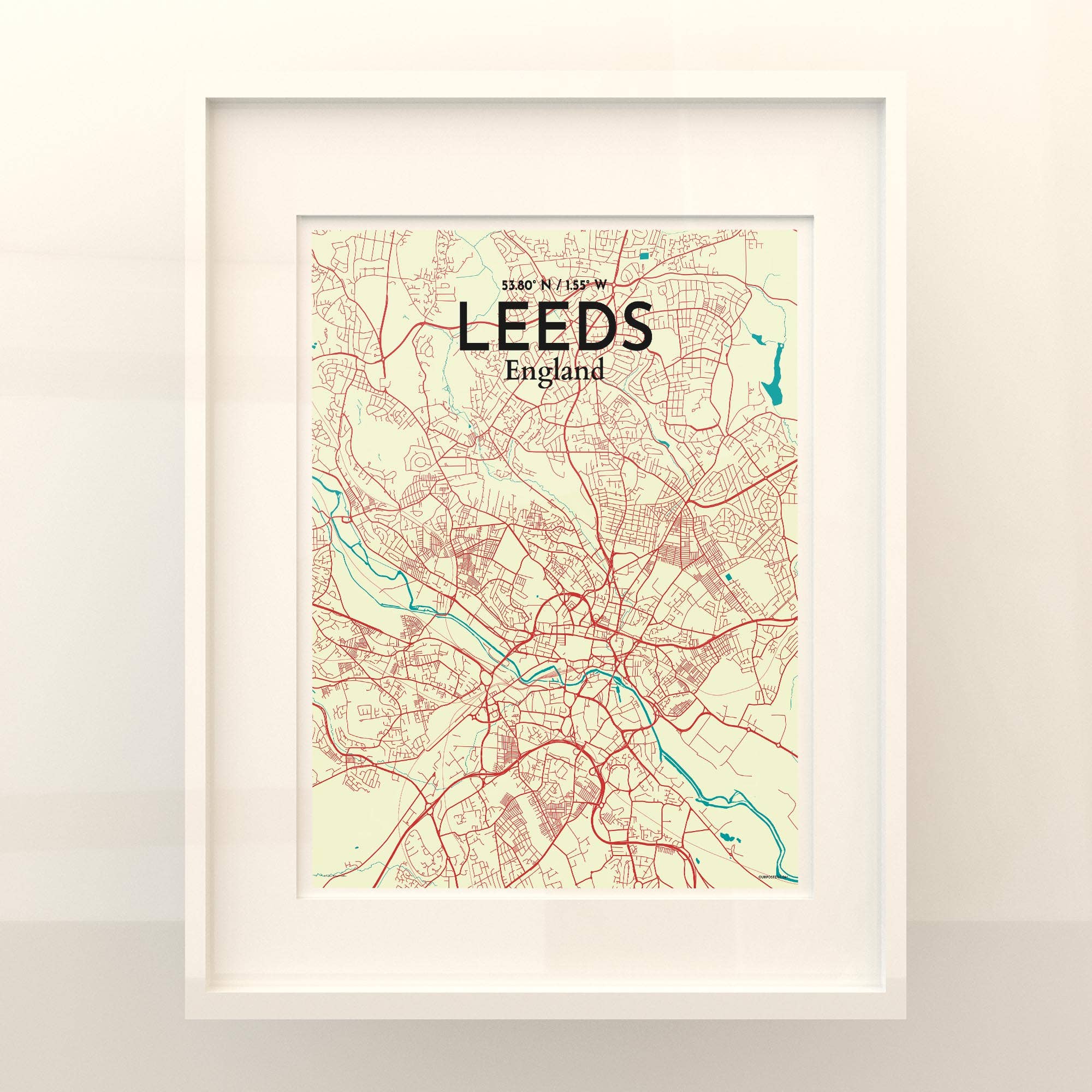 OurPoster.com – wholesale Poster – Leeds karta affisch207