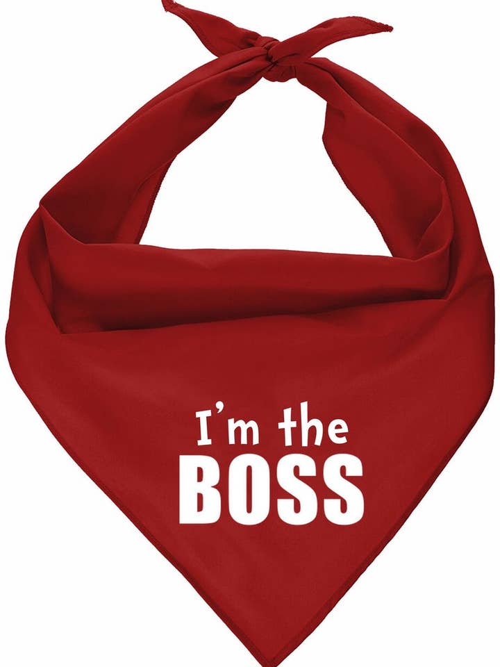 I’m The Boss Bandana – Trendy Bandana for Dogs for wholesale by Parisian Pet®