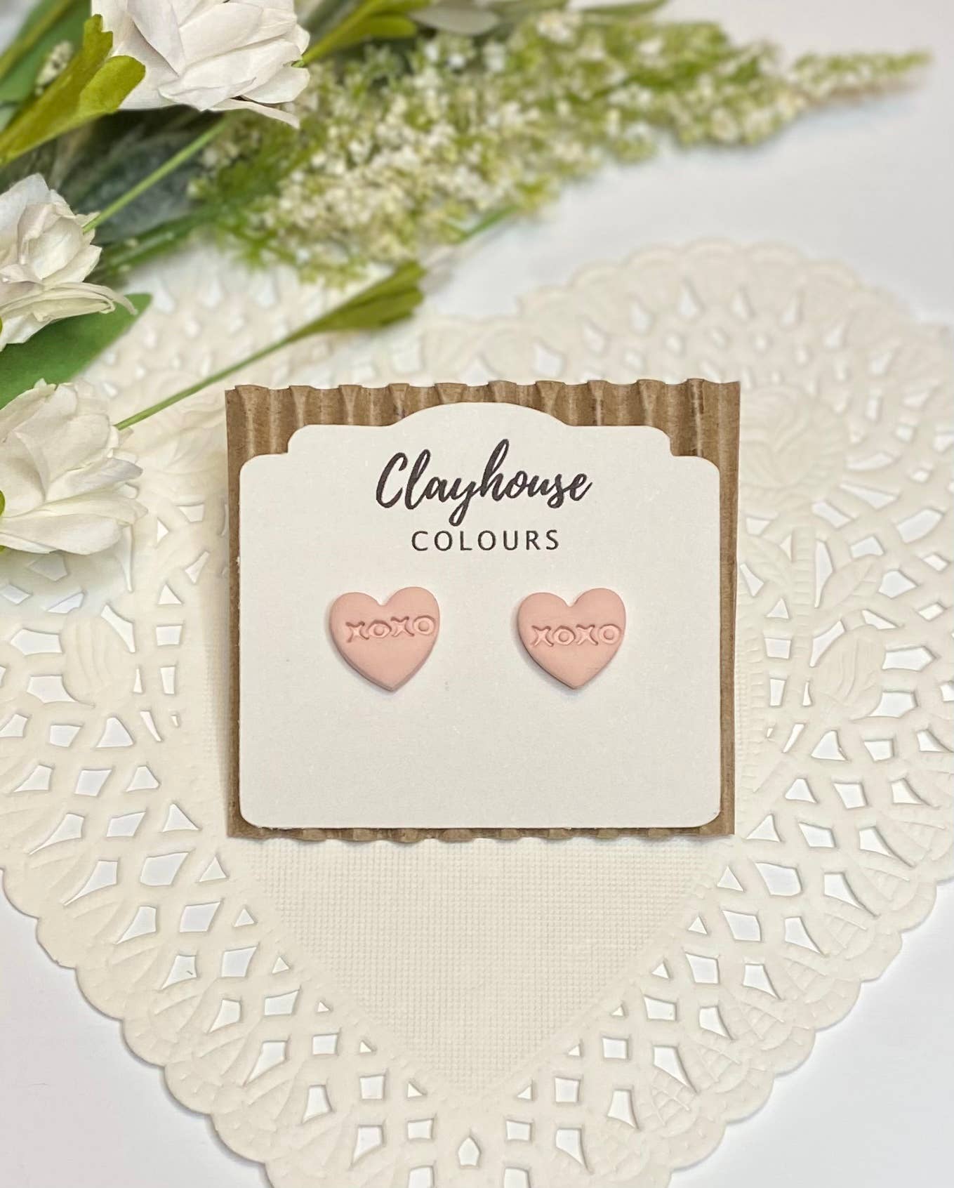 Clayhouse Colours - Wholesale Stud/Post Earrings - XOXO Clay Studs0