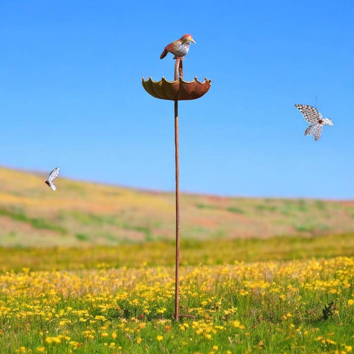 Minster Stylish Living Ltd – wholesale Bird feeder – 50" Metal Birdfeeder Stake0