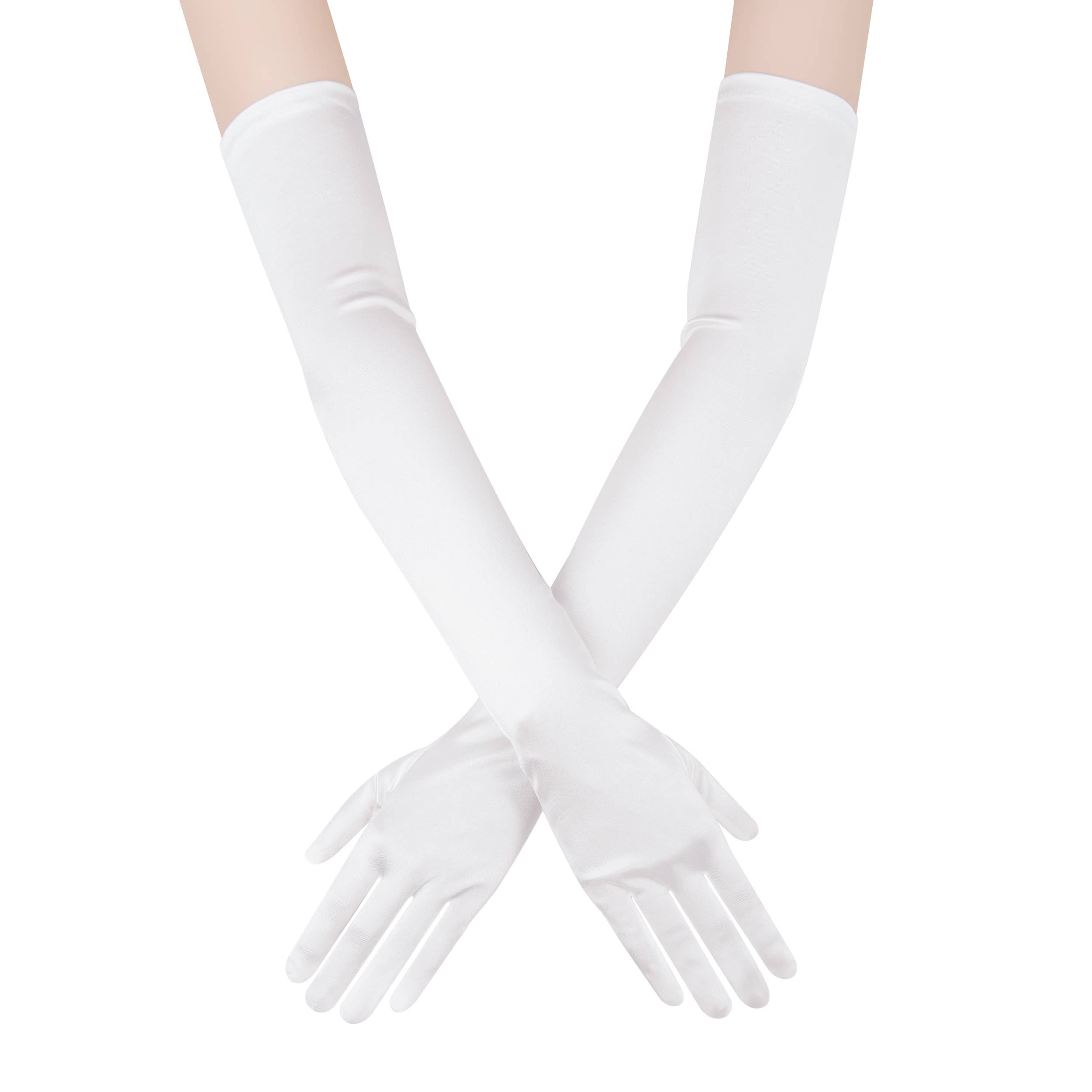 Floris Linens – Großhandel Handschuhe – Damen – Lange Satin-Braut-Handschuhe8