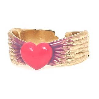 ESMEE anel ajustável pequeno coração por atacado de Franck Herval