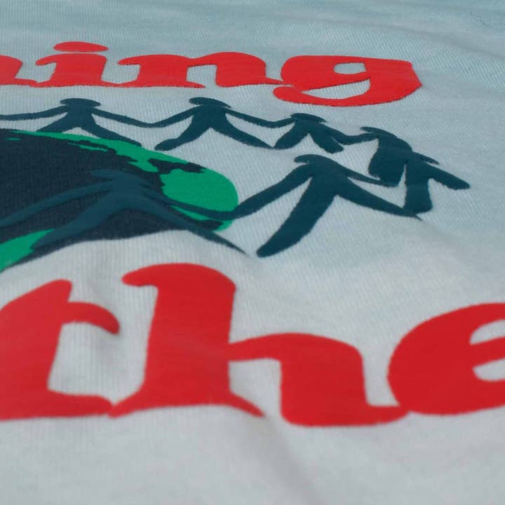 Blue Layered Tie Dye Coming Together puff ink tie-dye tee for wholesale on Faire6