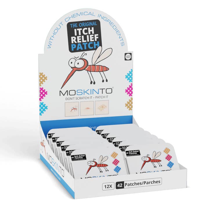 Moskinto: Original Itch-Relief Patch & 14hr Insect Repellent - Wholesale Itch Ointment/Cream - Moskinto 42ct: The Original Itch Relief Patch1