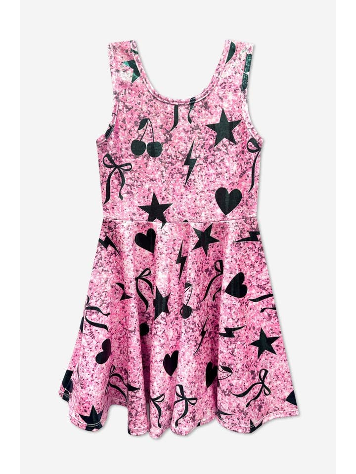 PixieLane - Wholesale Dress - Kids - Glitter Tank Super Twirl Dress7