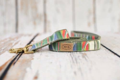 Finnegan’s Standard Goods - Wholesale Pet Collar - Dog - 1” TULIP FIELDS LEAD0