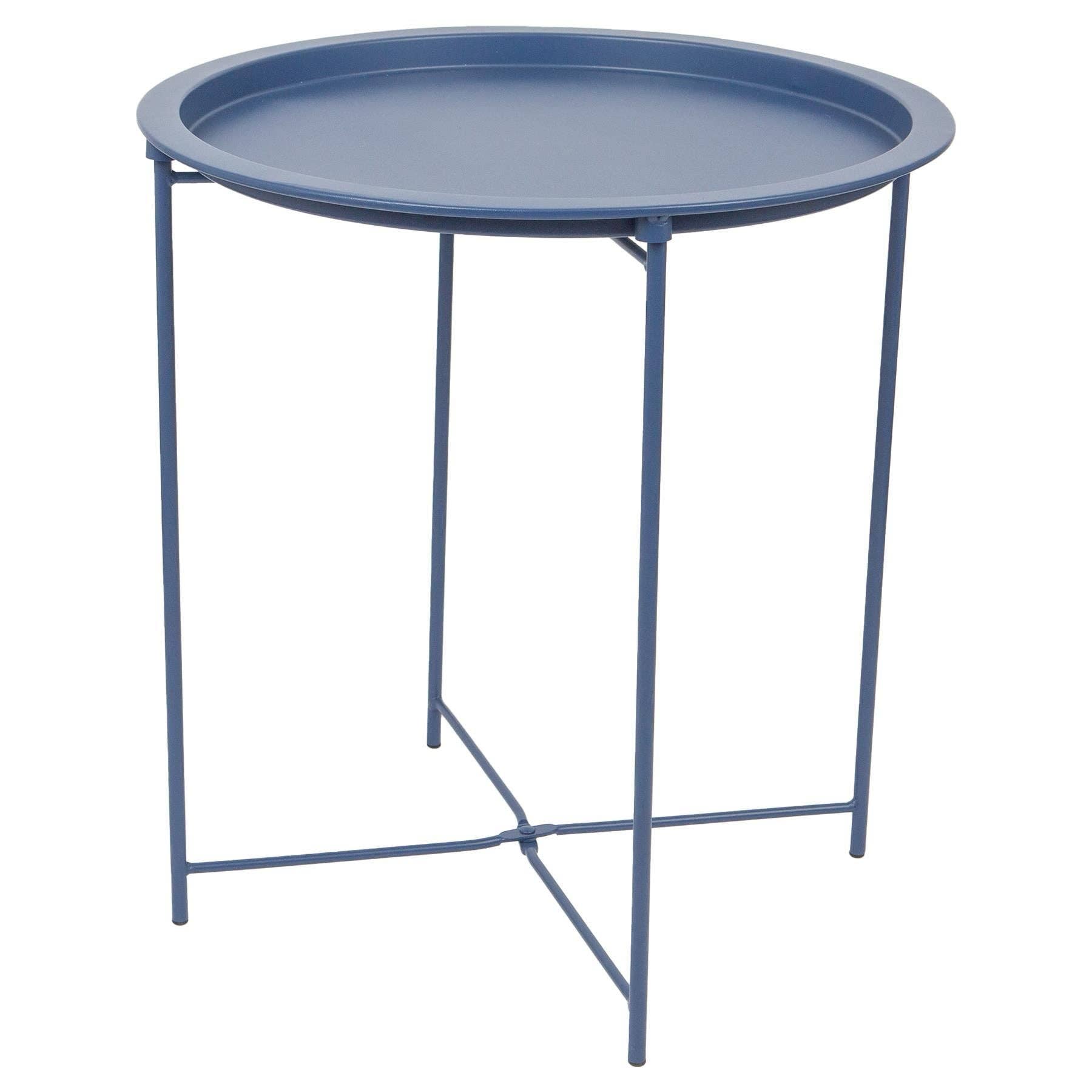 Rinkit Ltd - Wholesale Side Table - Round Steel Tray Table - By Harbour Housewares16