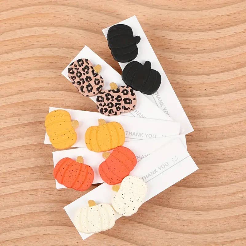 Kate Tuesday Jewelry - Wholesale Knopjes/oorstekers - Neutrale Herfst Pompoen Oorstekers1