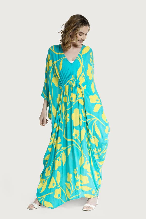 SAACHI - Vente Caftan – femme - Maxi kaftan floral audacieux20
