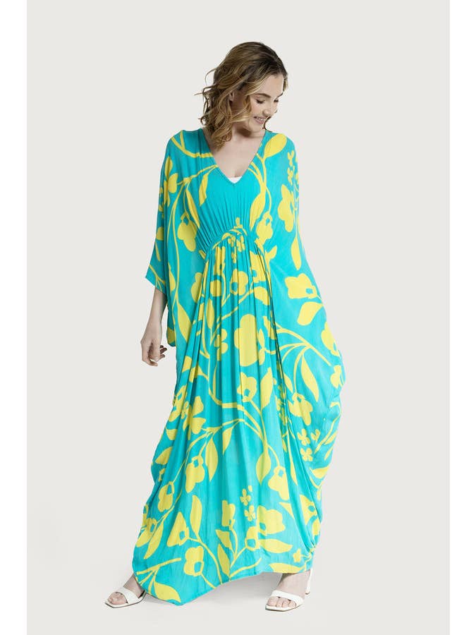 SAACHI - Vente Caftan – femme - Maxi kaftan floral audacieux20