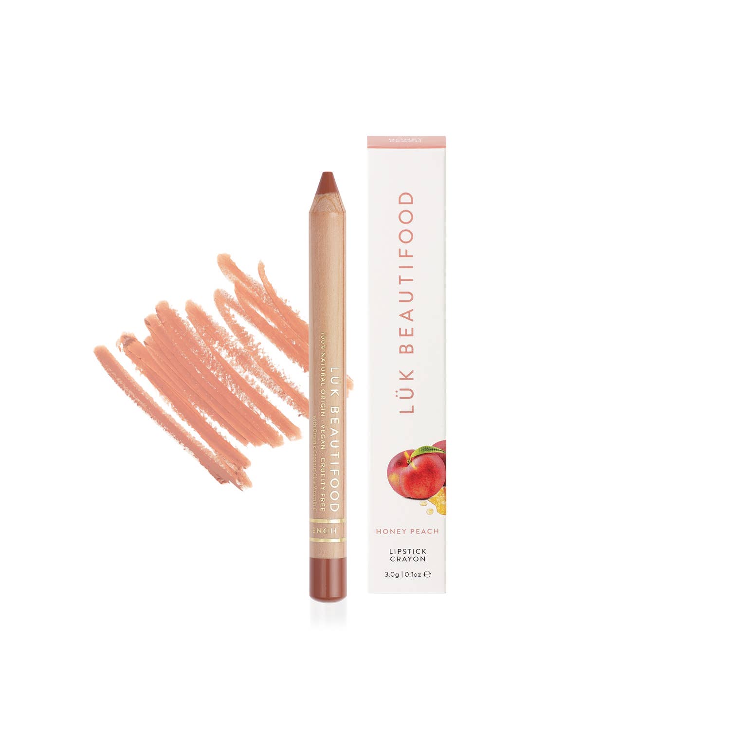 LÜK BEAUTIFOOD [🇦🇺 AUS + USA🇺🇸] - Wholesale Lipstick - Eco-luxe Lipstick Crayon in Honey Peach8