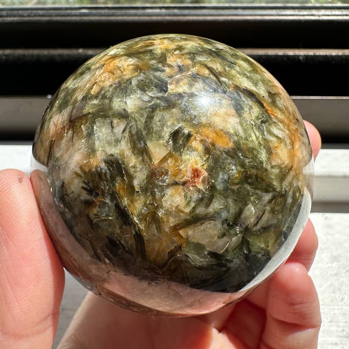 Natural Green Verdelite with Mica Sphere – 5cm Healing Crystal for Heart Chakra & Energy Balancing, Christmas Crystal Gift and other Purchase Wholesale micador. Free Returns & Net 60 Terms on Faire trending on Faire.