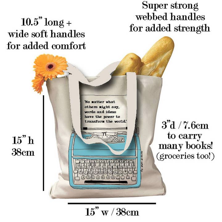 Fly Paper Products - Wholesale Tote Bag - Unisex - Words and Ideas have Power Organic Cotton Tote 1