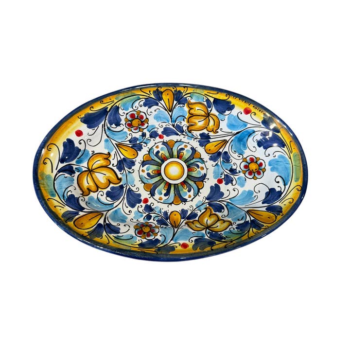 Euro Ceramica Home | ClayBarn - Wholesale Platter - Exclusively on Faire - Sicilia Hand Painted Serving Platter5
