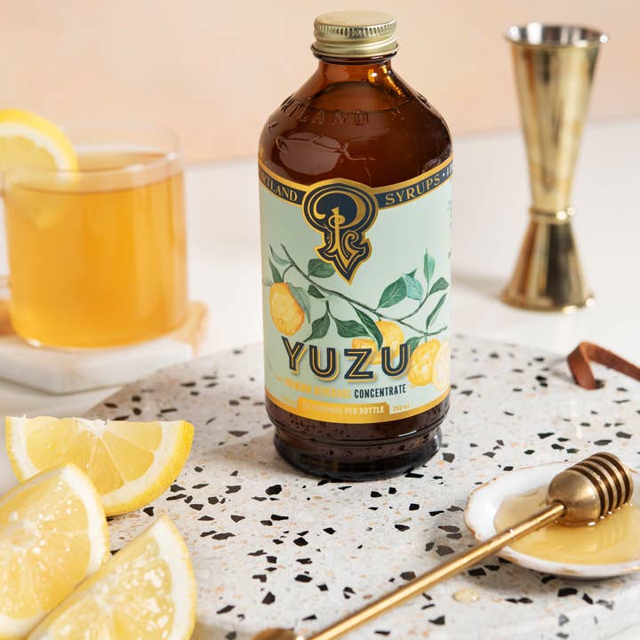 Portland Syrups - Wholesale Cocktail Mix/Syrup - Yuzu Syrup 12oz - cocktail / mocktail mixer4
