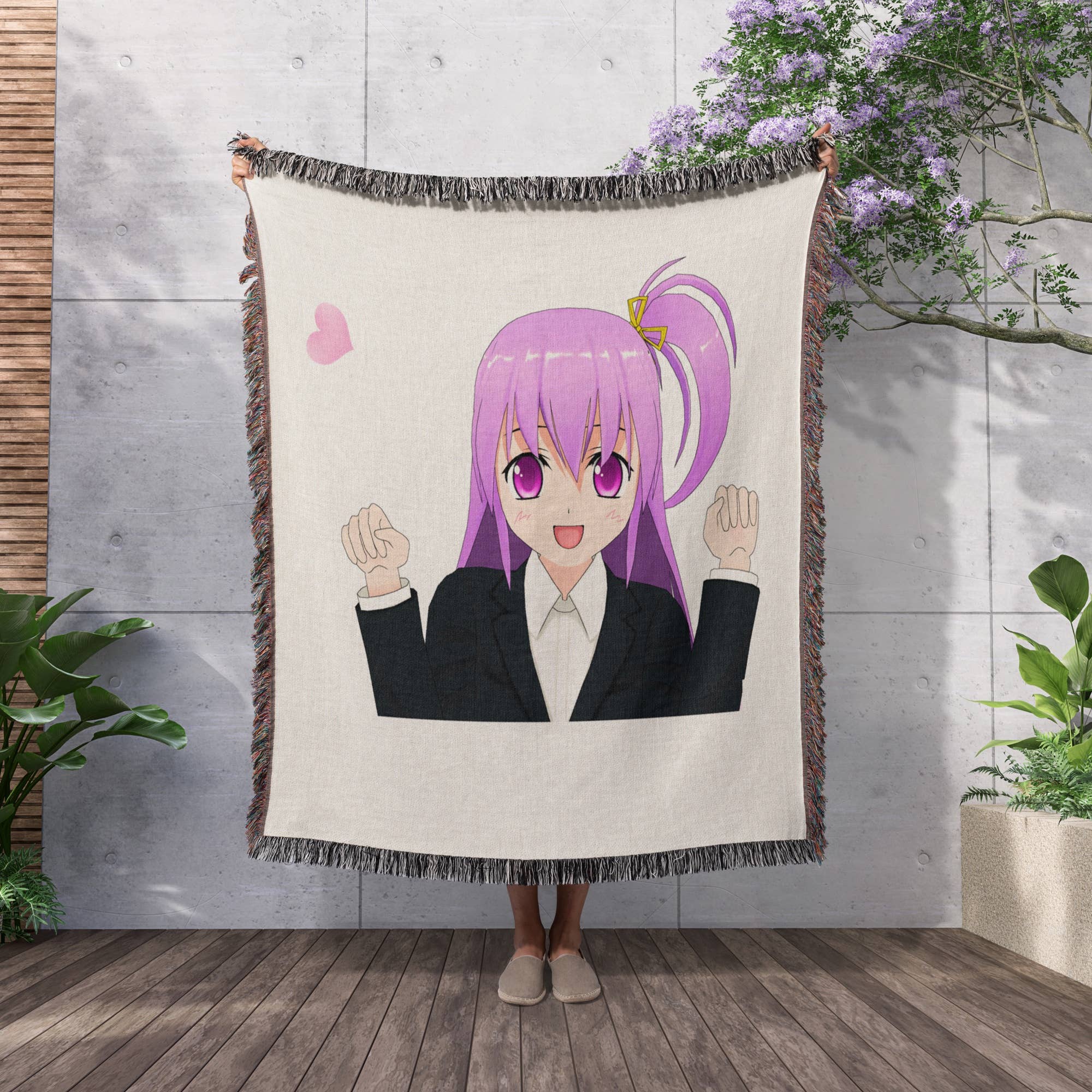 3dRose - Wholesale Throw Blanket - 3dRose, Anime Manga Woman Girl Cartoon Comic Character Japanese, Blanket2