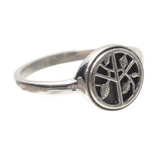 ANELLO IN ARGENTO STERLING CON SIMBOLO DELLA PACE per la vendita all'ingrosso da parte di Benjamin International