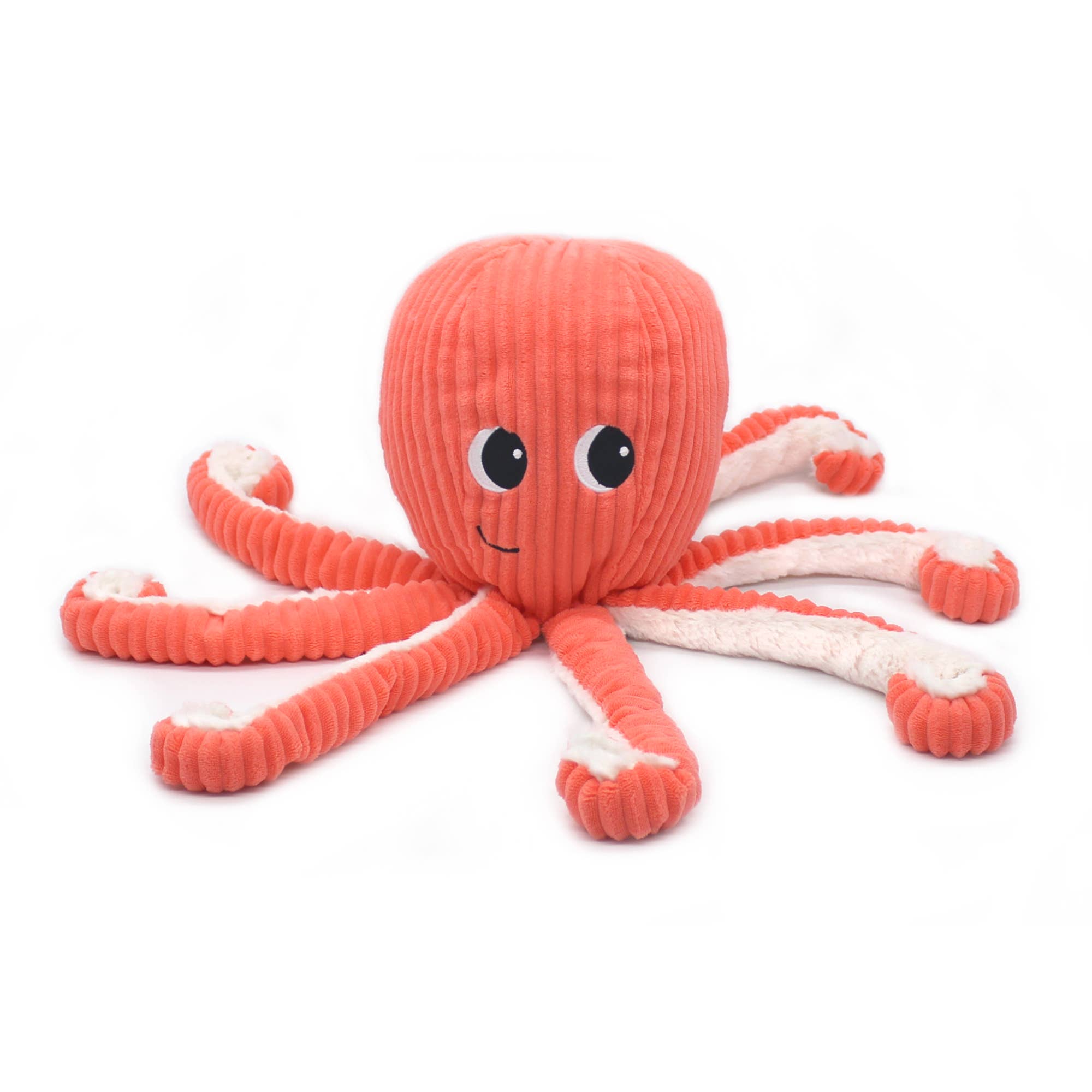 Les Déglingos, France – Peluche - Crianças e bebés por atacado – Les Ptipotos - Polvo de pelúcia mãe e filhote 45 cm em coral aqua1