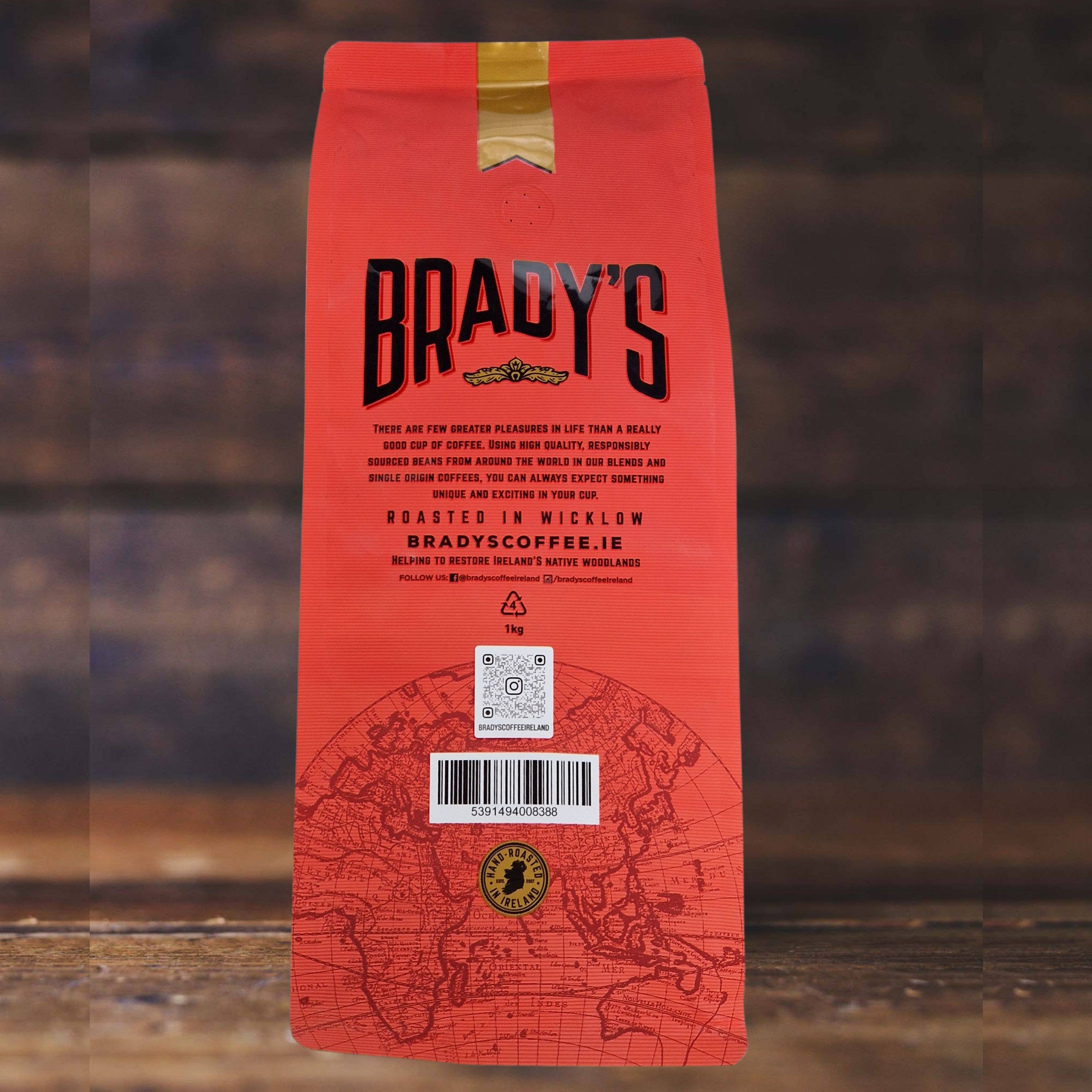 Brady's Coffee Company - Vendita all'ingrosso Caffè in grani - Brady's Coffee Company miscela espresso in grani 1 kg2