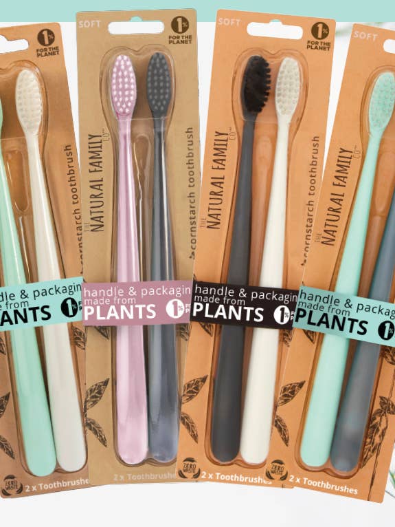 NFco Bio Toothbrush Mixed Twin Pack for wholesale by Jack N' Jill Kids