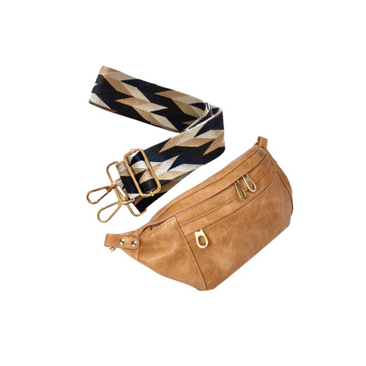 ALLIE JUNE - Vendita all'ingrosso Marsupio - Donna - Borsa a tracolla Cinnamon Poppy con cinturino in diamanti nero/oro