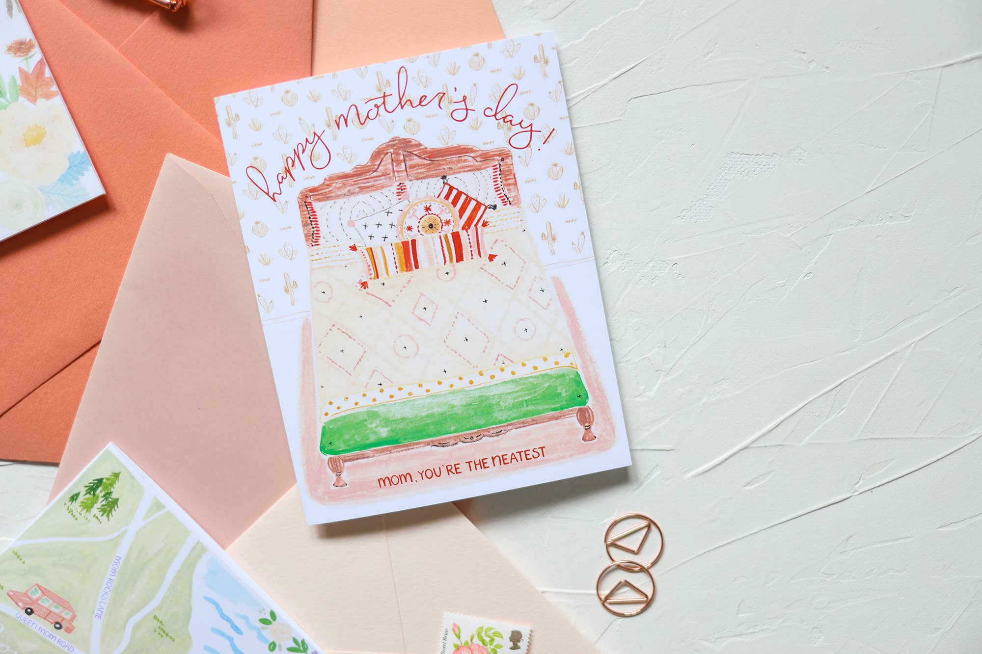 Stephanie Tara Stationery – wholesale Morsdagskort – Grattis på mors dag! Mamma, du är det snyggaste kortet2