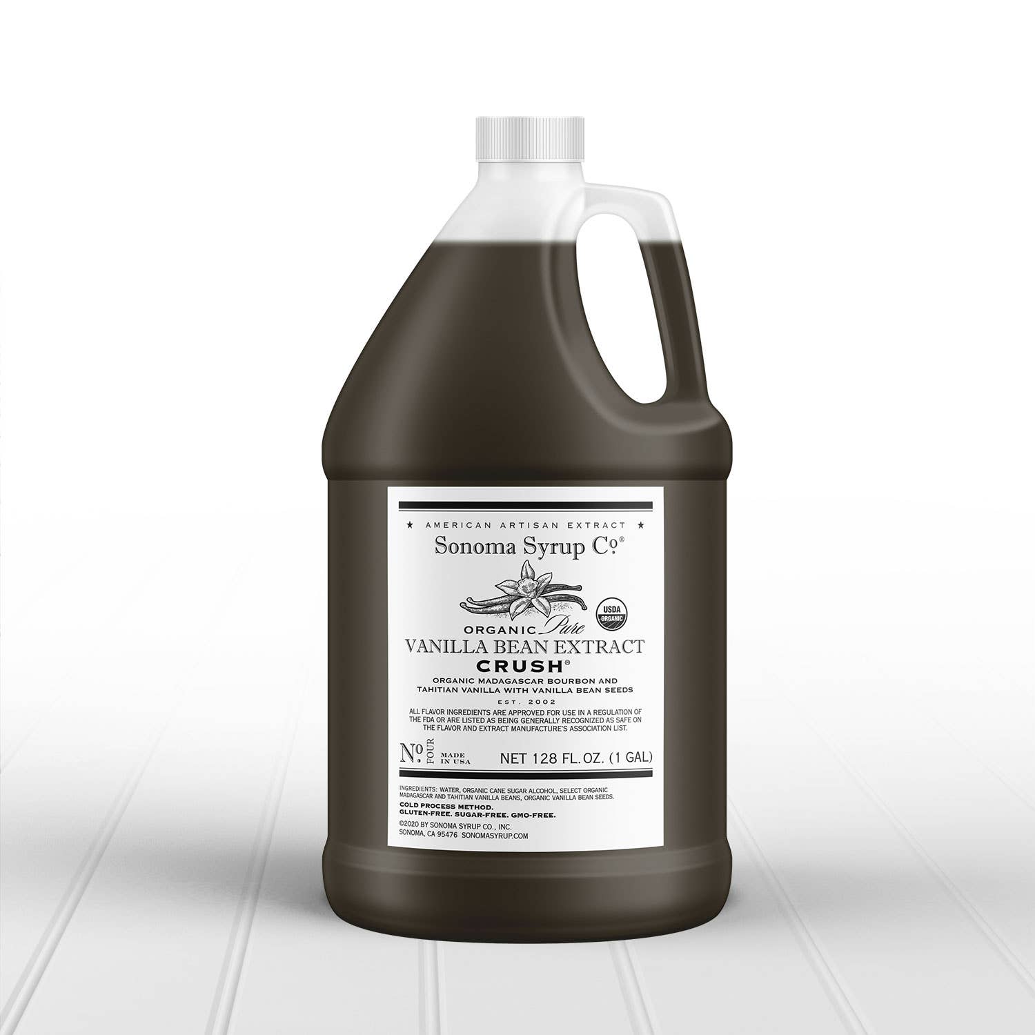 1 gal Organic Pure Vanilla Bean Extract "CRUSH®"