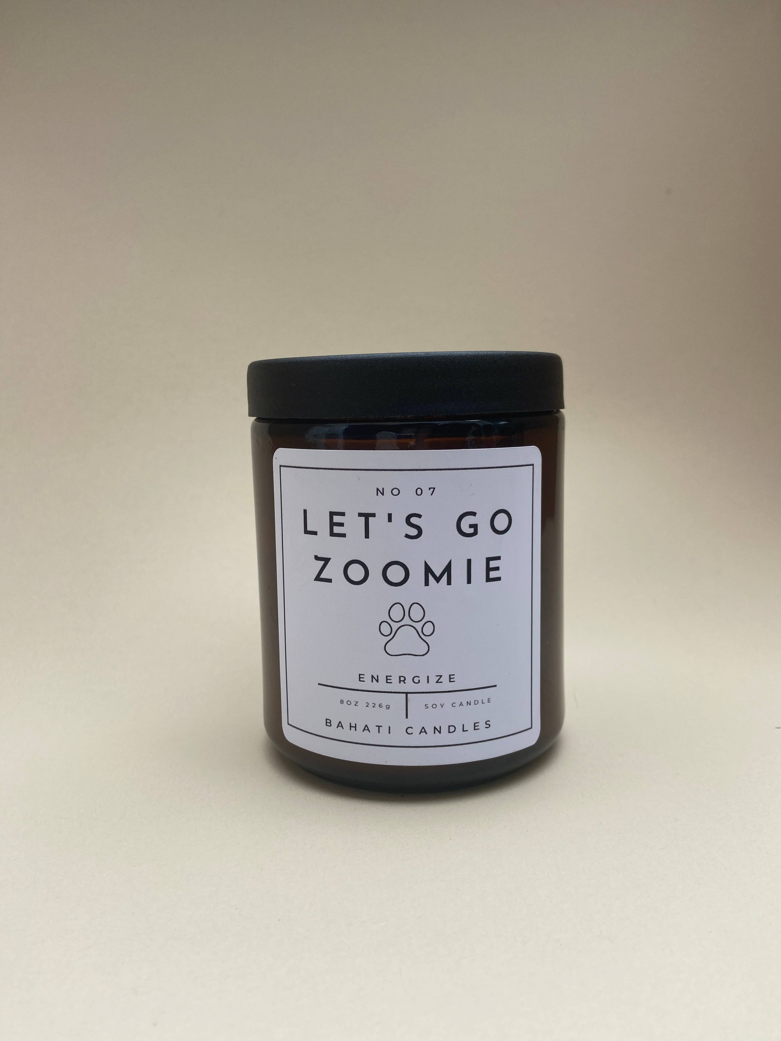Bahati Pets - Wholesale Jar/Filled Candle - Let's Go Zoomie- 8 ounce candle2