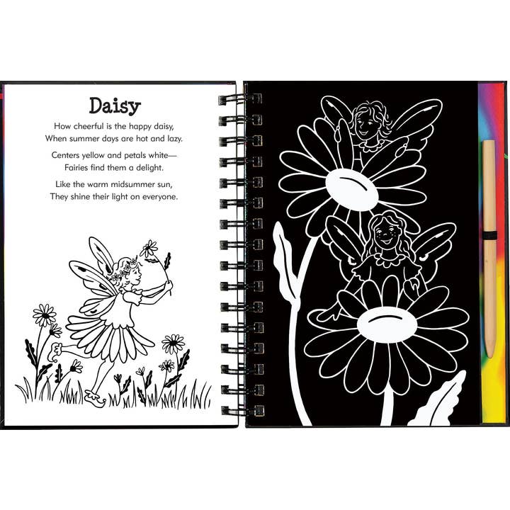 Peter Pauper Press - Wholesale Sketchbook/Sketchpad - Garden Fairies Scratch and Sketch