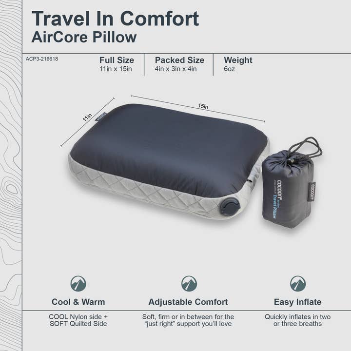 Charcoal AirCore Pillow for wholesale on Faire