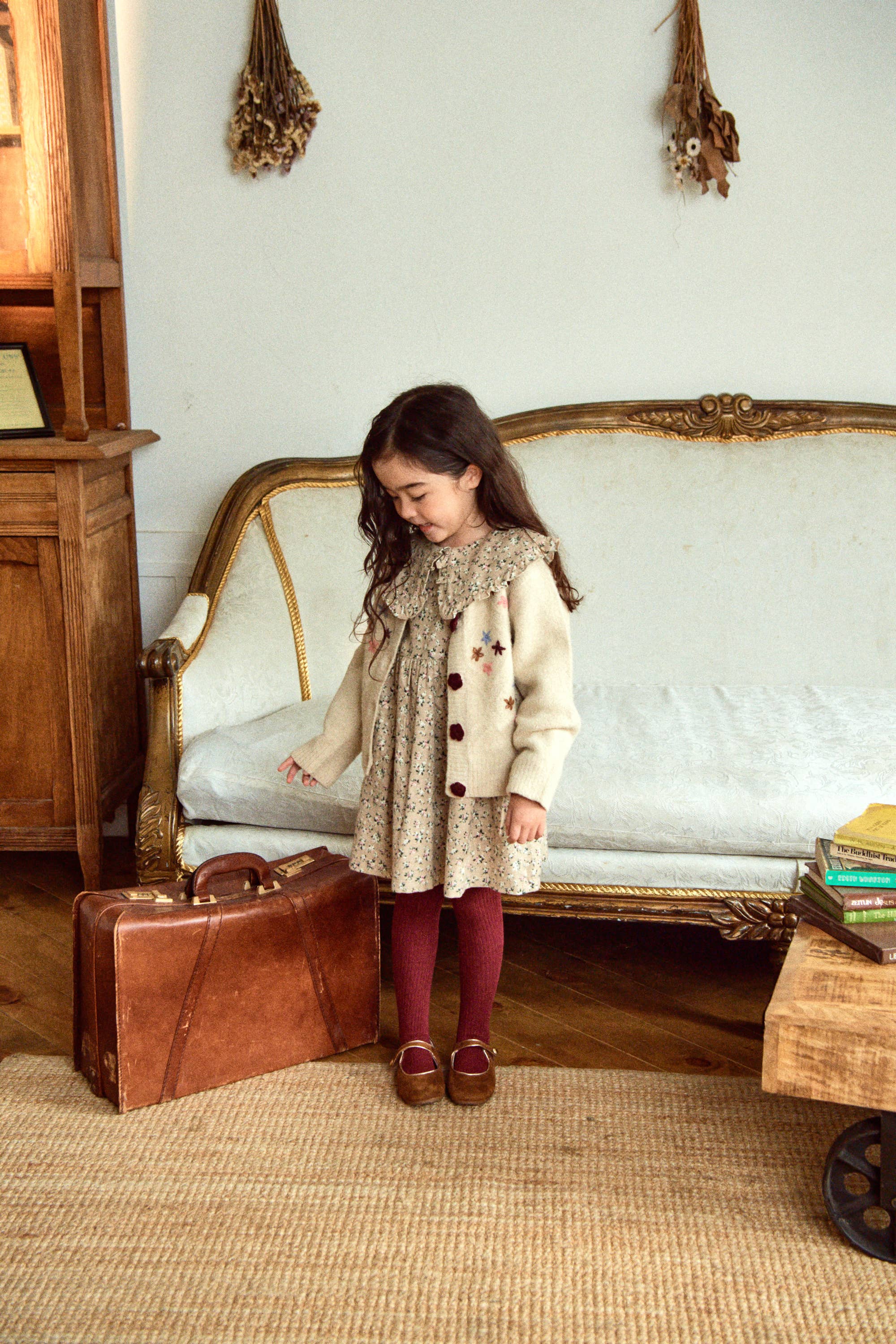 ToTo Heros - Wholesale Jurk - Kinderen - Bloemenprint jurk met kraag en mini tas6