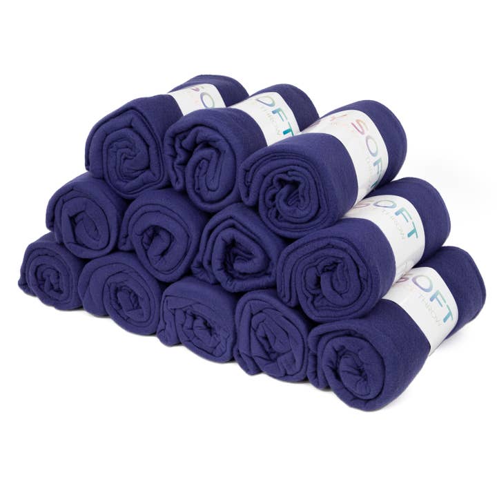 Arkwright Home - Wholesale Throw Blanket - Soft Polar Fleece Throw Blankets, Color Options