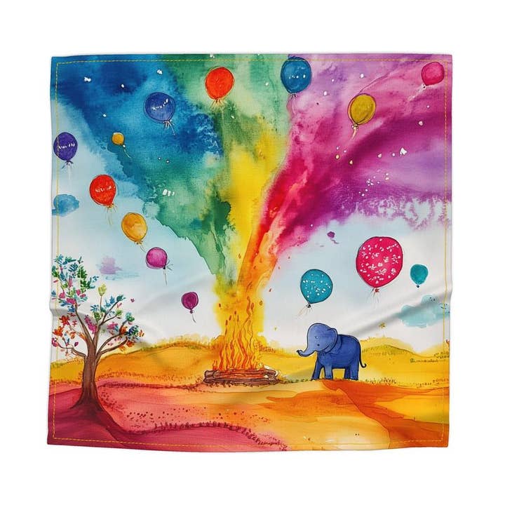 The Holi Festival of Colours Storytelling Play Scarf for wholesale by Storytime Scarves