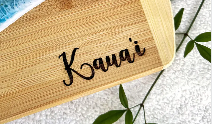 TBM Creations LLC - Wholesale Cheese Board - NEW Whale Tail Ocean Resin Charcuterie Board – Maui Made16