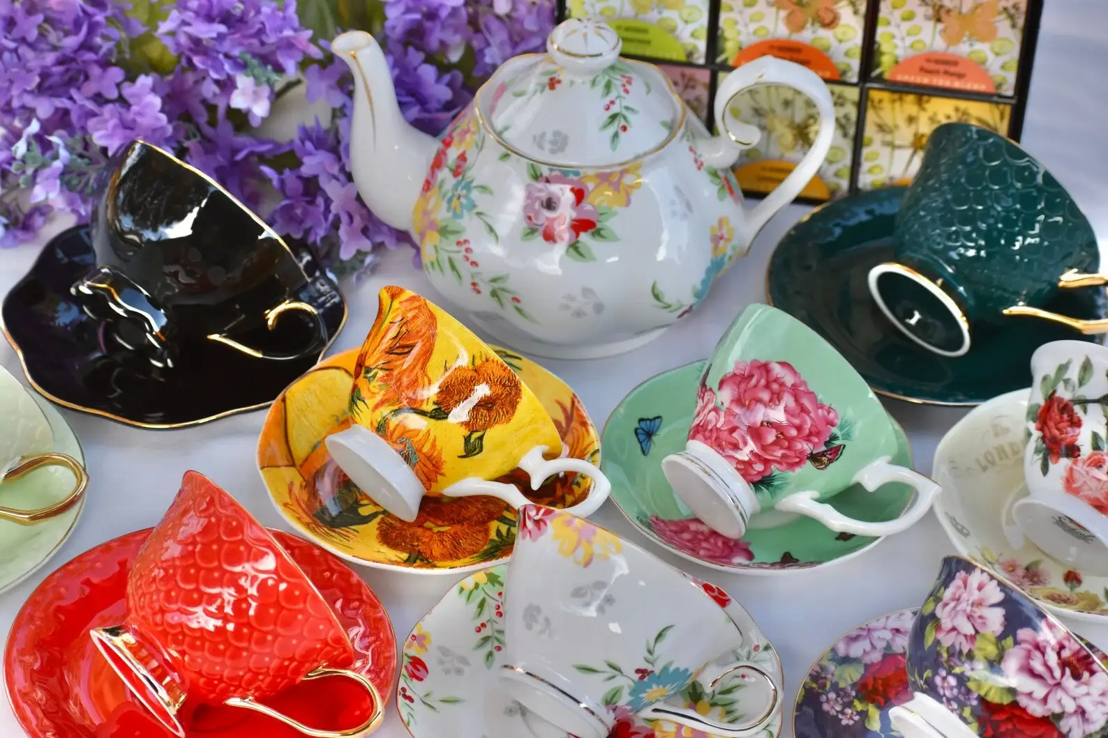 All Little Cute Things - Wholesale Tea Set - Assortment Fiesta Teacups Catering, Event Planner Restaurant5