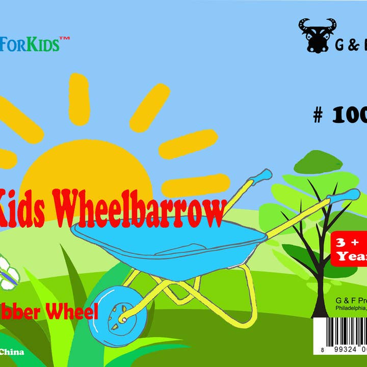 G & F Products - Wholesale Toy Set - Kids - Kids Wheel Barrel - Blue3