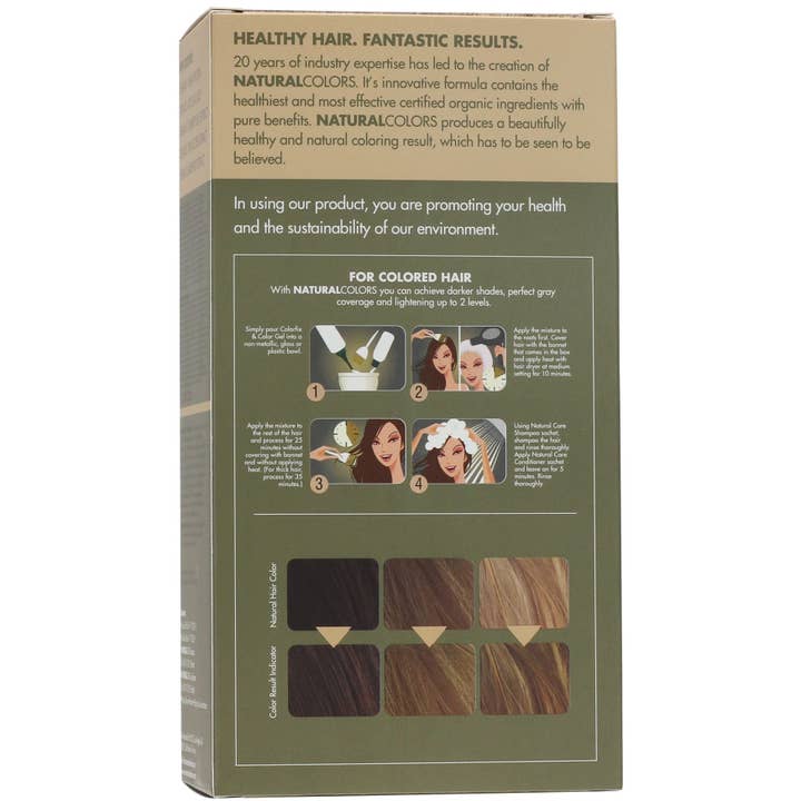 8N Natural Light Blonde Heat Activated Hair Dye With Organic Ingredients 120 mL / 4 fl. oz. for wholesale by Organic Natural Colors