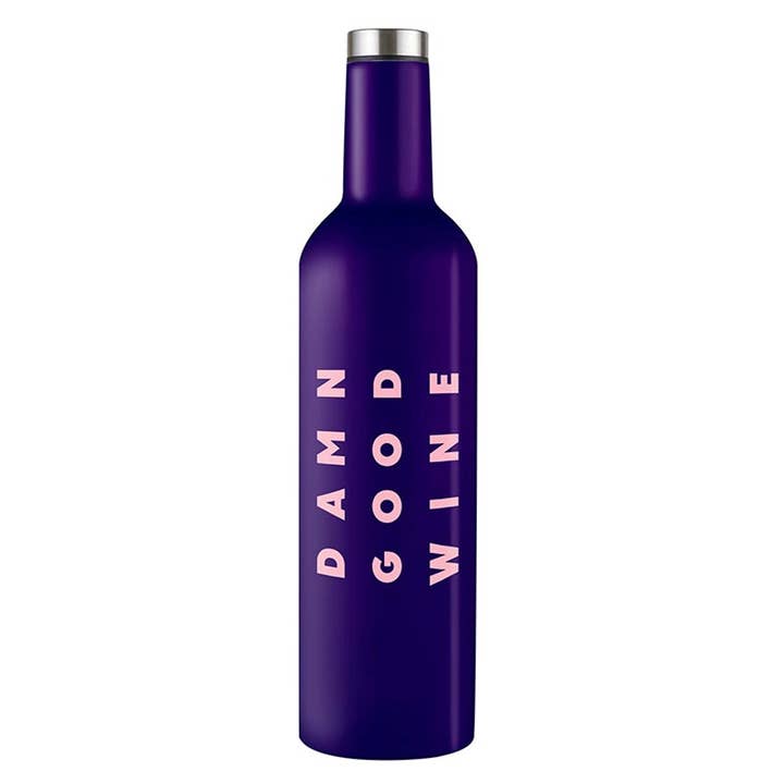 Stainless Steel Wine Bottle - Damn Good Wine for wholesale by Slant Collections by Creative Brands