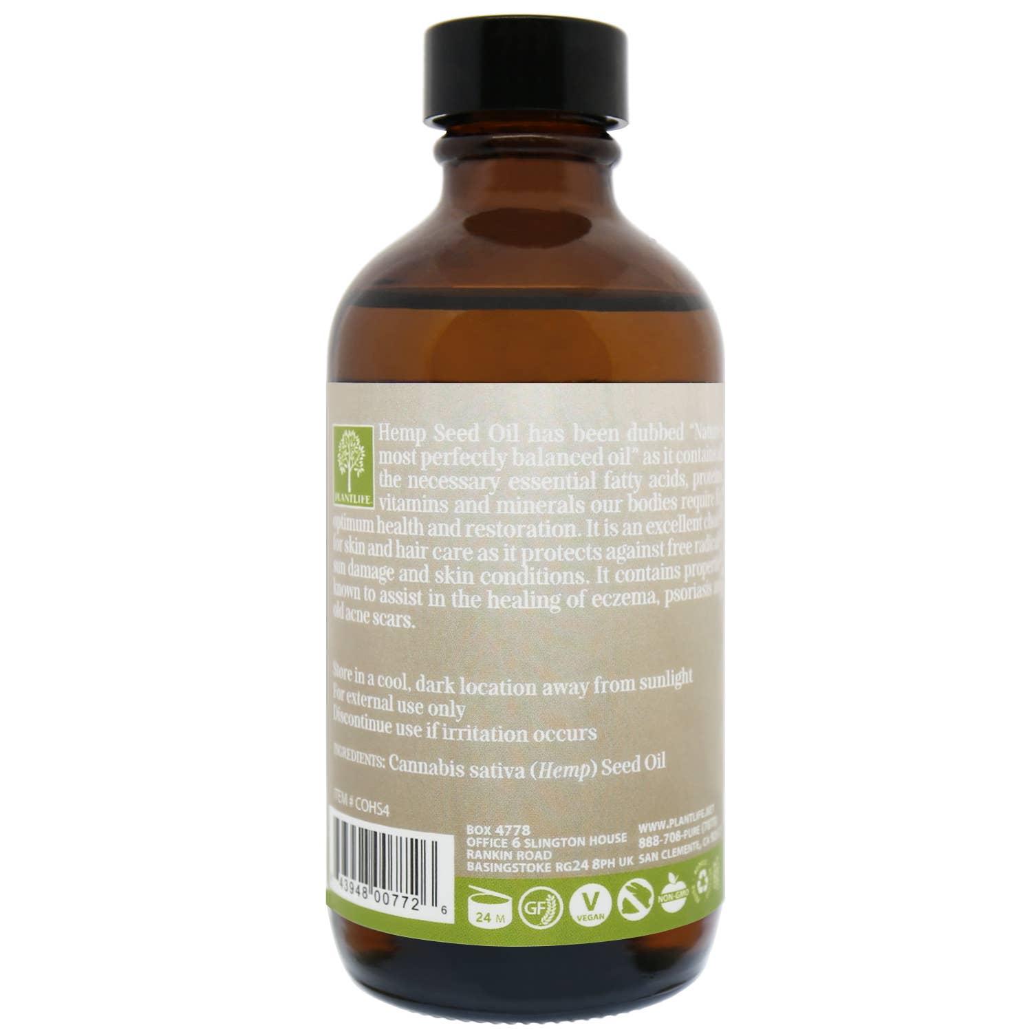 Plantlife - Wholesale Bath/Body Oil - Hemp Seed Oil1