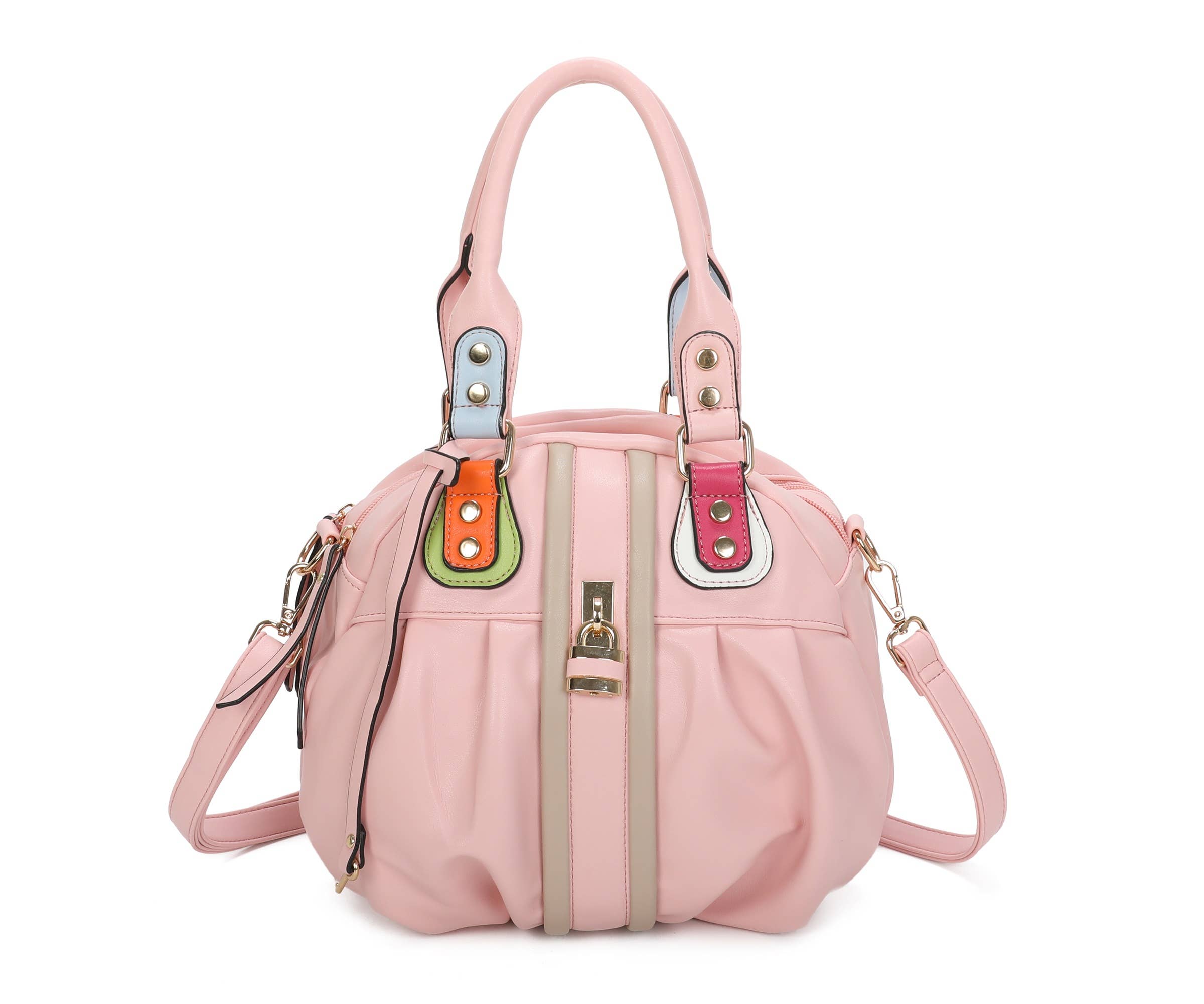 Superbia - Vente Sac à main avec poignée sur le dessus – femme - Sac Citrouille Double Fermeture Éclair Multicolore Superbia Soft 504-114