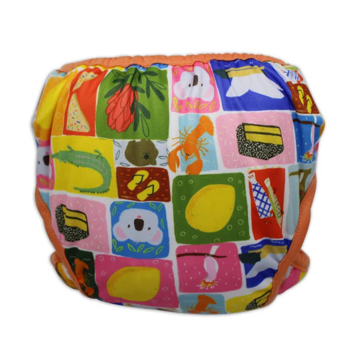 Tyoub - Wholesale Swim nappy – Baby - Tyoub x Suki McMaster Reusable Swim Nappy - Aussie Icons3