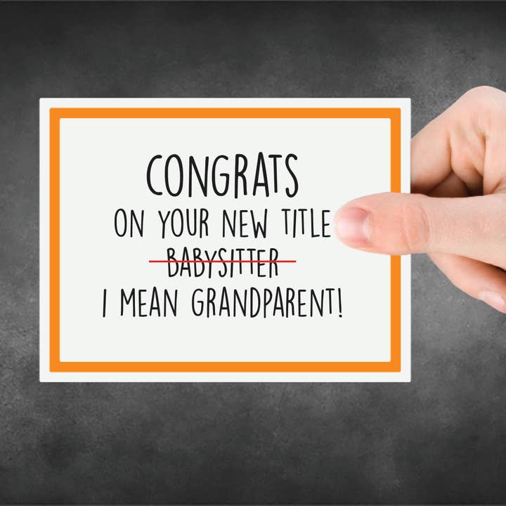 Snarky Card - Grootouders - Proficiat voor wholesale door Snarky Megs