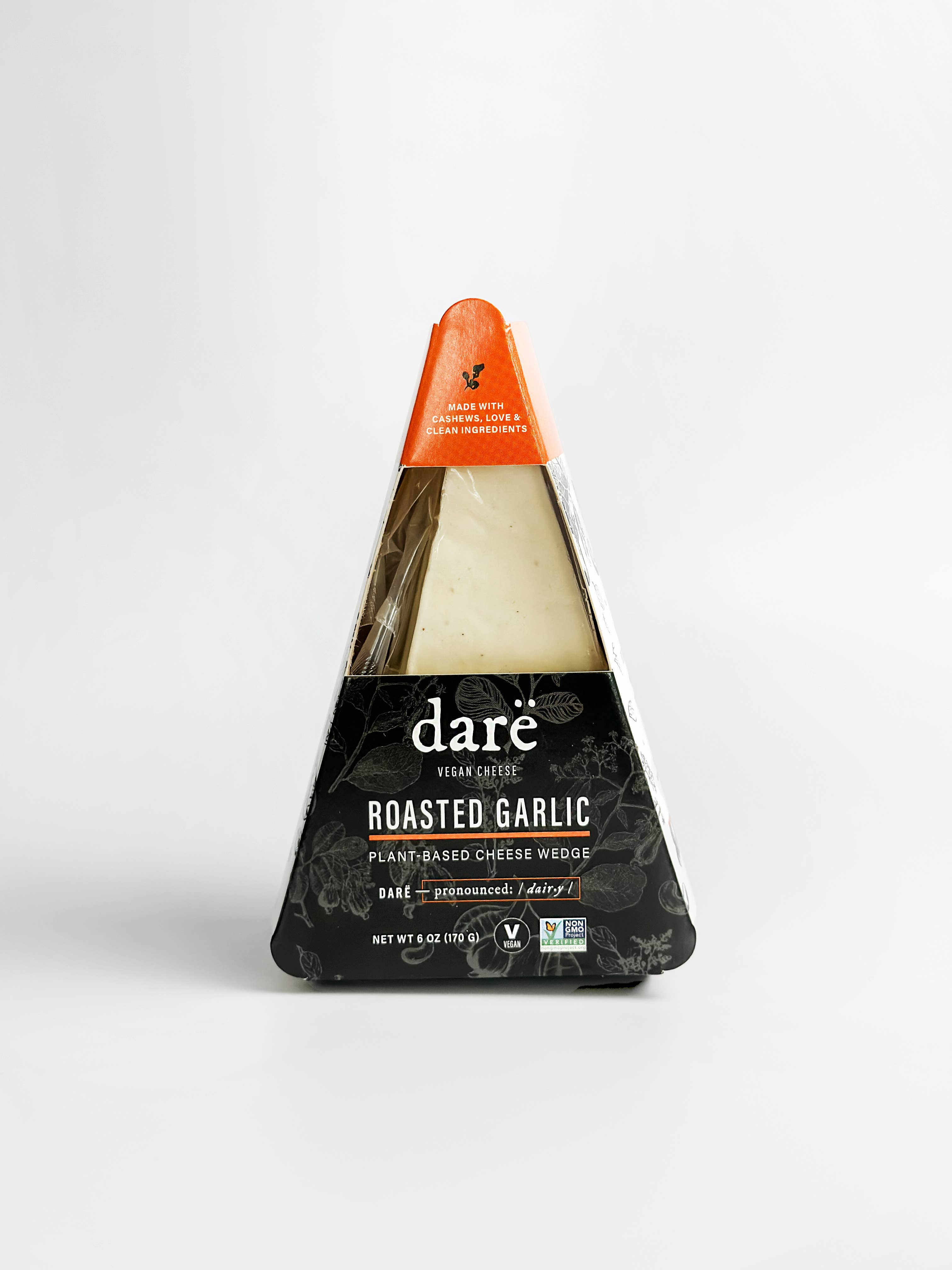 Darë Vegan Cheese - Wholesale Cheese - Roasted Garlic Plant-Based Cheese Wedge