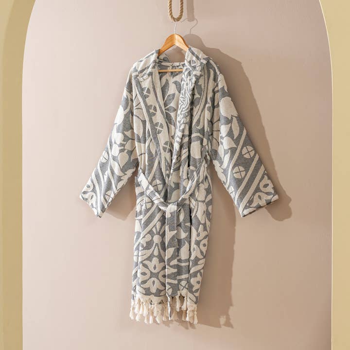 Kikoya - Wholesale Robe - Unisex - Raised Terry Bathrobe Turkish Cotton Light Weight Quick-dry 1