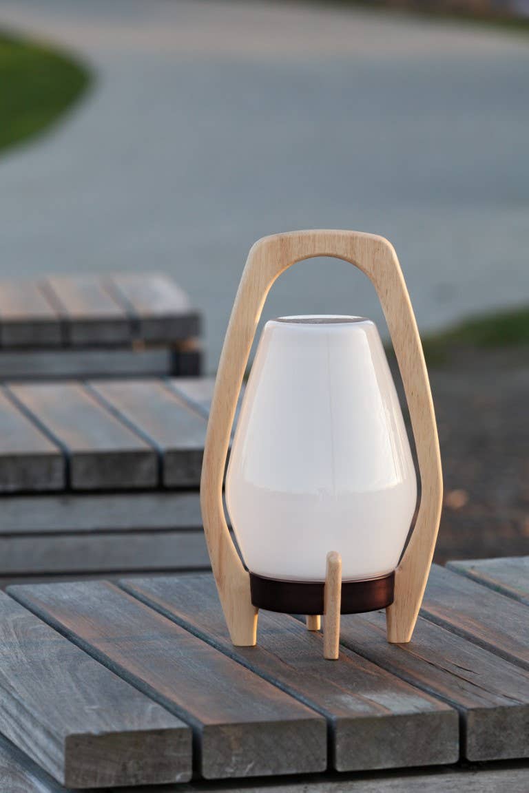 Allsop Home & Garden - Wholesale Lantern - Portable Wood & Glass LED Drifter Lantern - 12.25" Bronze3