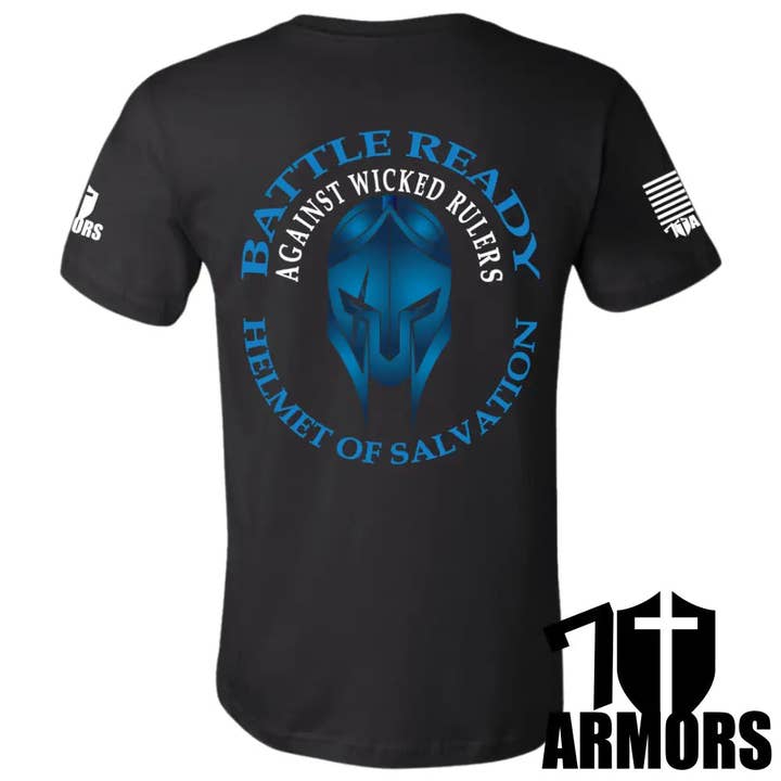 HELMET OF SALVATION T-SHIRT for wholesale by 7 ARMORS APPAREL
