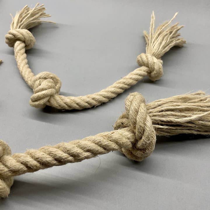 Pawsome Pet Toys – wholesale Pet rope toy – Dog – Hemp Rope Dog Toy with 3 Knots | 100% Natural Dog Toy3