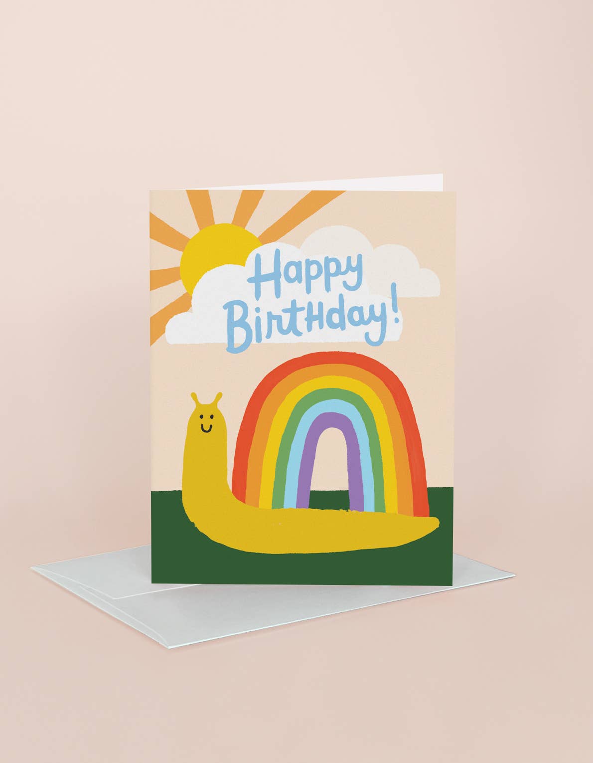 Idlewild Co. - Vente Cartes d'anniversaire - Carte de vœux d'anniversaire escargot arc-en-ciel0
